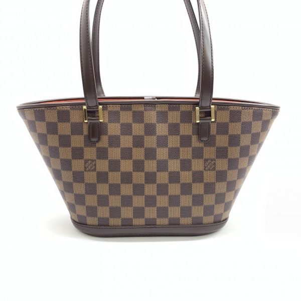 1240001033005 4 Louis Vuitton Manosque PM Damier Tote Bag Shoulder Strap Trapezoid Brown