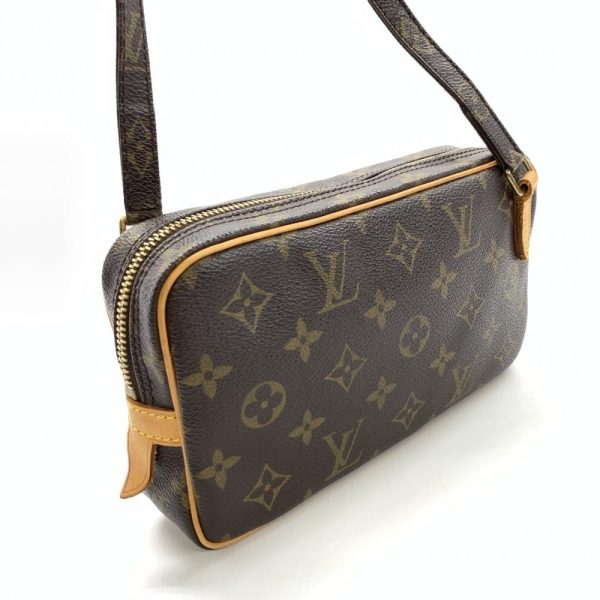 1240001034595 2 Louis Vuitton Pochette Marly Bandouliere Monogram Shoulder Bag Brown