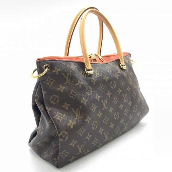 1240001034705 2 Louis Vuitton Pallas Clementine Monogram 2way Shoulder Handbag Brown Orange