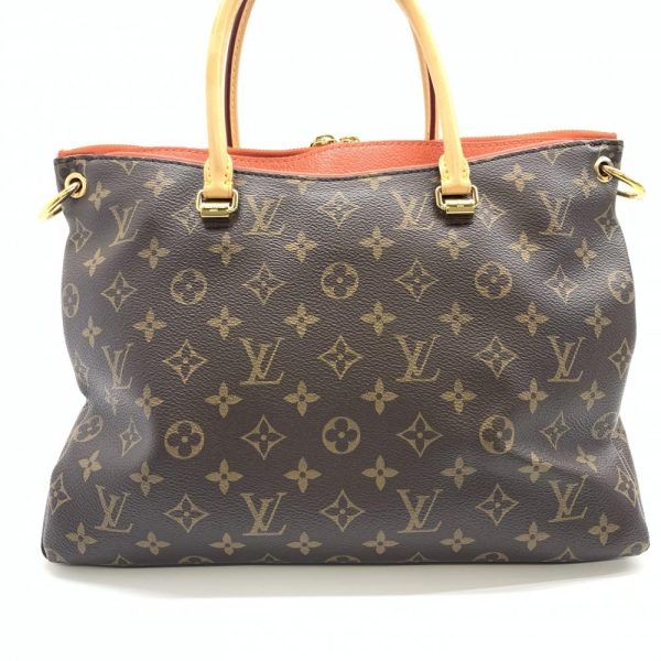 1240001034705 4 Louis Vuitton Pallas Clementine Monogram 2way Shoulder Handbag Brown Orange