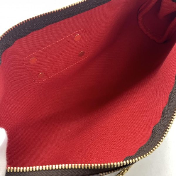 1240001035895 8 Louis Vuitton Eva Damier Pouch Shoulder Bag Brown