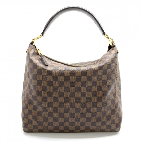 1240001036249 1 Louis Vuitton Portobello PM Damier Brown Shoulder Bag Zipper Closure