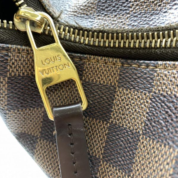 1240001036249 8 Louis Vuitton Portobello PM Damier Brown Shoulder Bag Zipper Closure