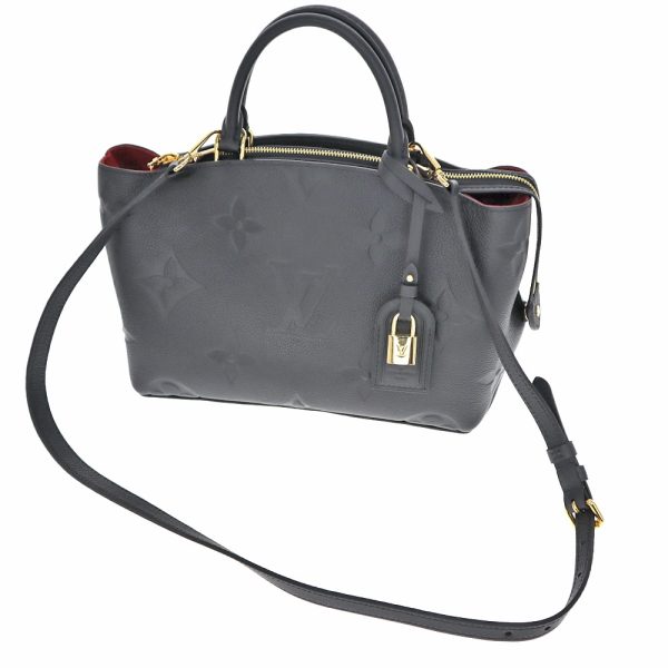 13 Louis Vuitton Petit Palais Pm Handbag Tote 2 Way Shoulder Handbag Leather Calfskin Black