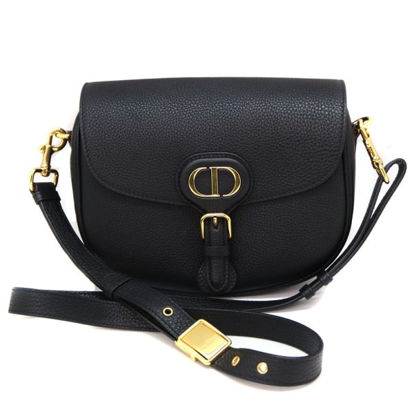 1385 1 Dior Bobby Leather Shoulder Bag Black