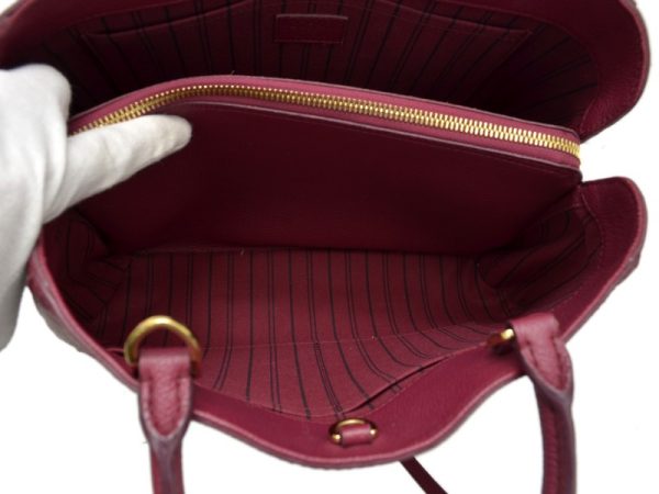 15088137 4 b Louis Vuitton Montaigne Aurore Monogram Empreinte Shoulder Bag Red