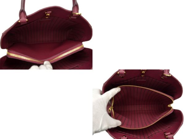 15088137 5 b Louis Vuitton Montaigne Aurore Monogram Empreinte Shoulder Bag Red