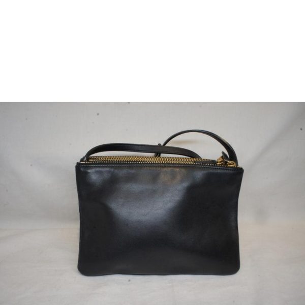 15355 2 Celine Trio Small Back Shoulder Bag Black