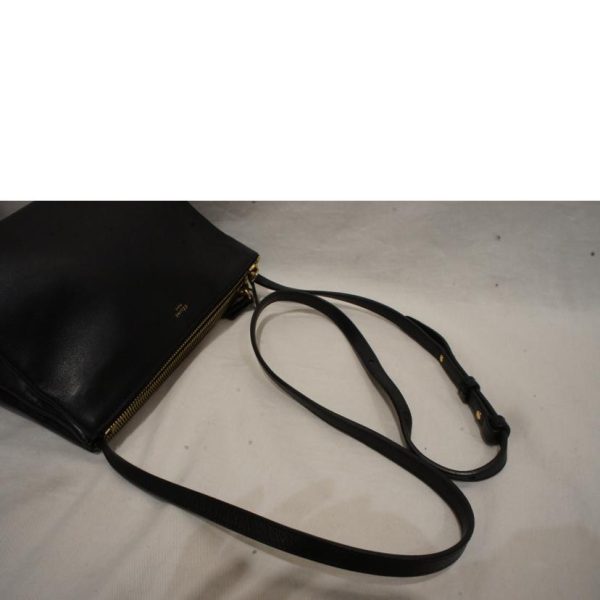 15355 4 Celine Trio Small Back Shoulder Bag Black