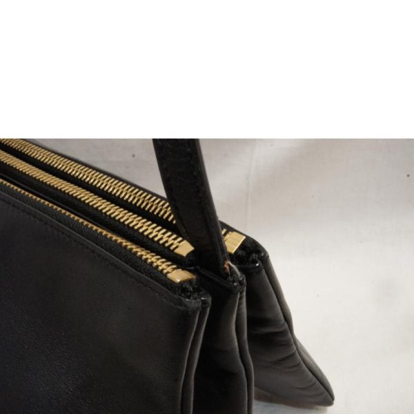 15355 6 Celine Trio Small Back Shoulder Bag Black