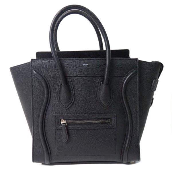 16790 1 Celine Luggage Micro Shopper Bag Black