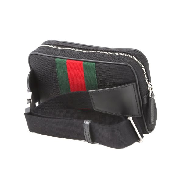 1700215131952 2 Gucci Belt Bag Medium CanvasLeather Waist Bag Black