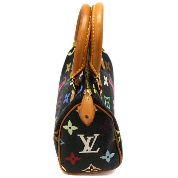 1967 3 Louis Vuitton Mini Speedy Multicolor Noir Black Handbag