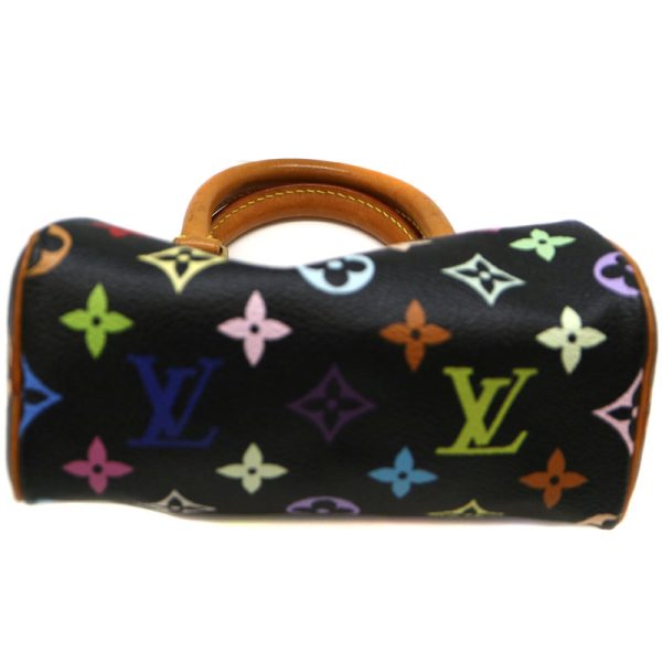 1967 5 Louis Vuitton Mini Speedy Multicolor Noir Black Handbag