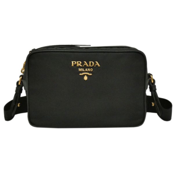 1bh089ts ner Prada Tessuto Saffian Shoulder Bag Nero Black