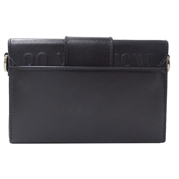 2 Dior Montaigne 30 Small Calf Leather Shoulder Bag Black