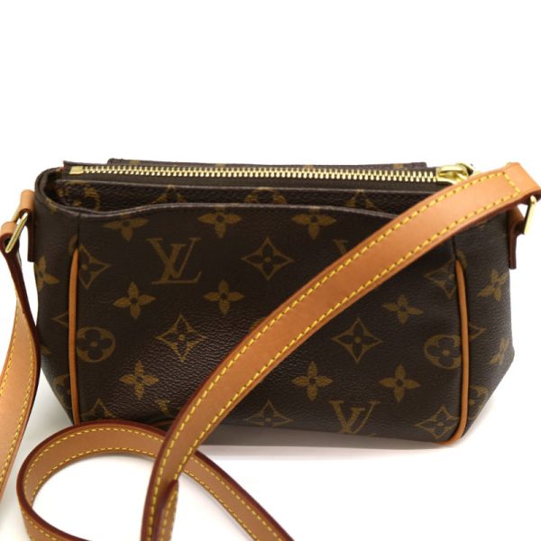 2 Louis Vuitton Vivacite PM Shoulder Bag Monogram Canvas Brown