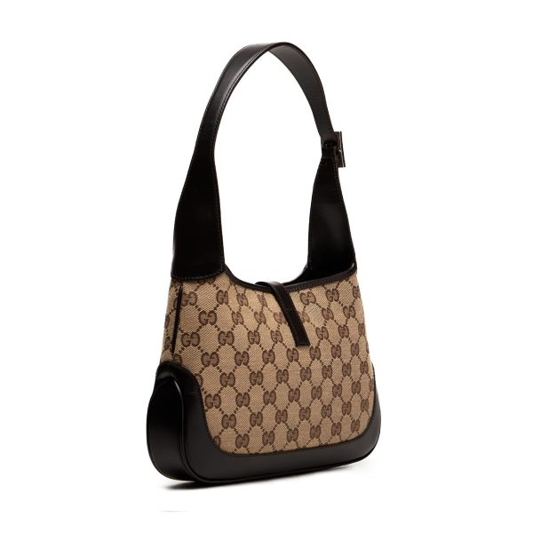 2 Gucci GG Jackie Leather Shoulder Bag Beige