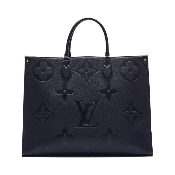 2 Louis Vuitton On The Go GM Monogram Leather Tote Bag Noir Black