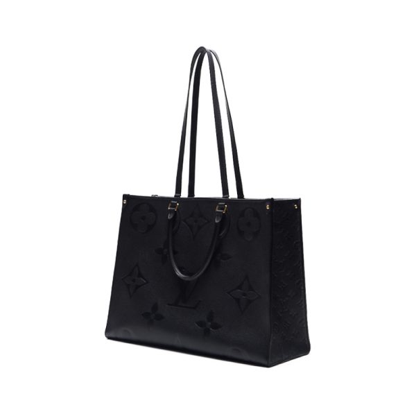 2 Louis Vuitton On The Go GM Monogram Tote Bag Noir Black