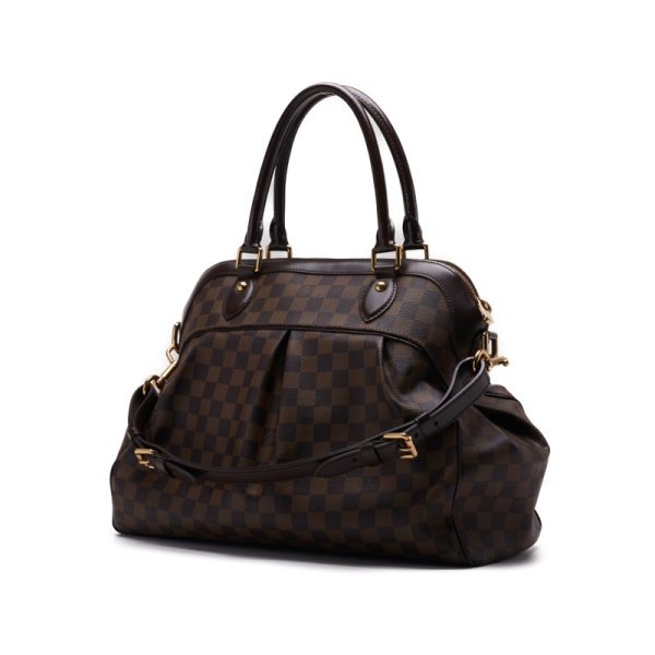 2 Louis Vuitton Trevi GM Damier Handbag Brown