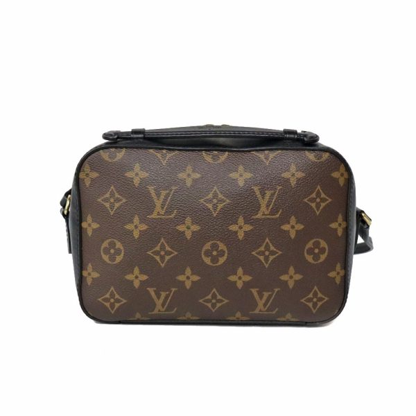 2 Louis Vuitton Saintonge Shoulder Bag Monogram Canvas Brown Black