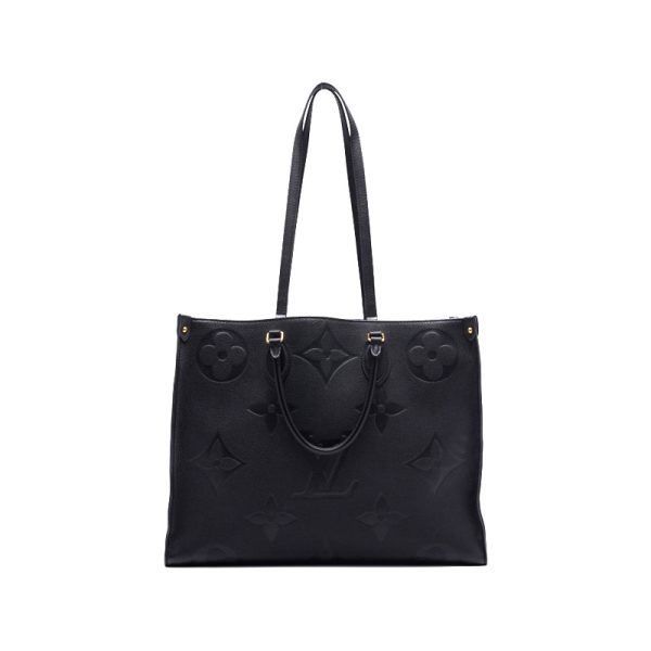 2 Louis Vuitton On The Go GM Monogram Empreinte Tote Bag Noir Black