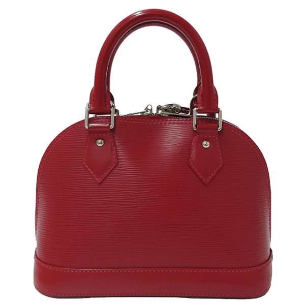 2 Louis Vuitton Alma BB Epi Handbag Red