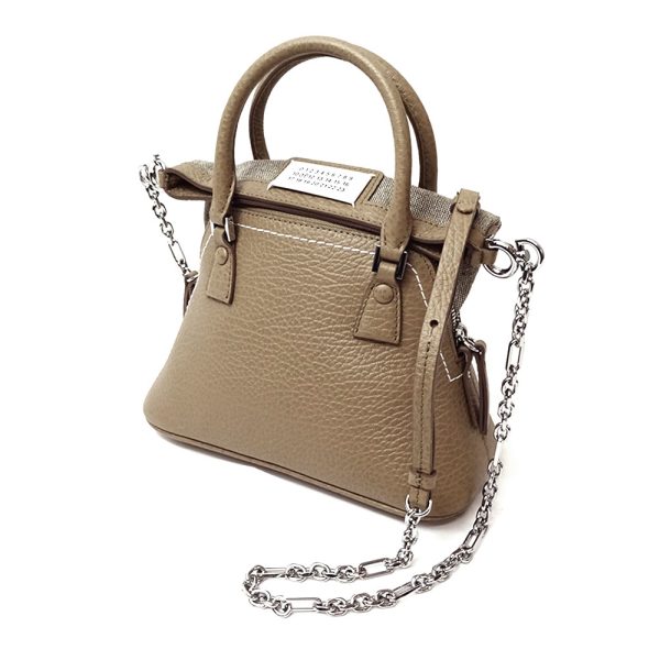 2 Maison Margiela 5AC Micro Grainy Leather Handbag Tan