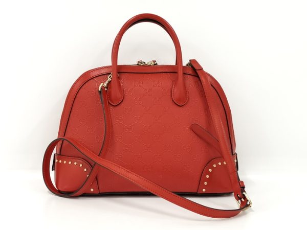 oppo 256 Gucci 2way Handbag Shoulder Bag Red