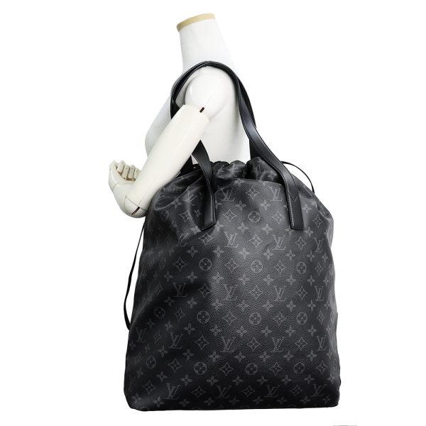 200009101019 7 Louis Vuitton Hippo Light Tote Bag Monogram Eclipse Leather Black Silver Hardware Pouch