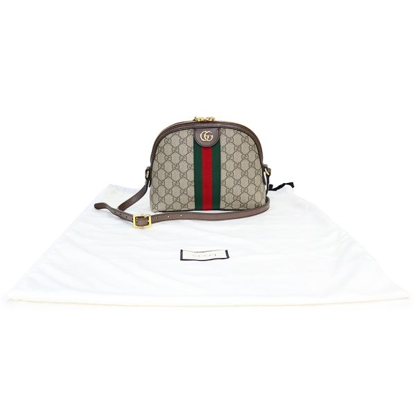 200012739019 2 Gucci Ophidia Shoulder Bag Crossbody GG Supreme Canvas Leather Brown Beige Red Green Gold Hardware