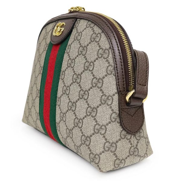 200012739019 4 Gucci Ophidia Shoulder Bag Crossbody GG Supreme Canvas Leather Brown Beige Red Green Gold Hardware