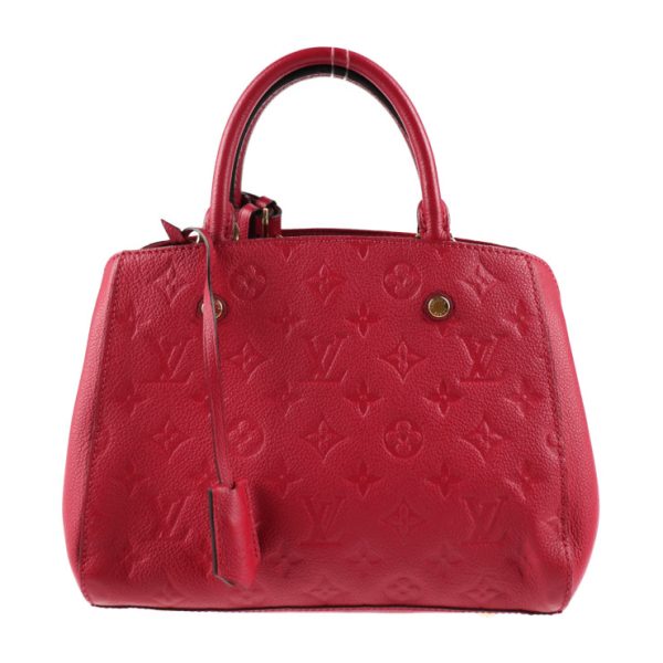 2005083007074 1 Louis Vuitton Montaigne BB Monogram Empreinte Embossed Leather 2way Shoulder Bag Handbag Freesia Pink