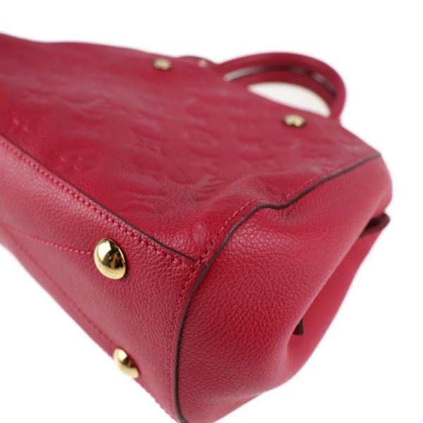 2005083007074 6 Louis Vuitton Montaigne BB Monogram Empreinte Embossed Leather 2way Shoulder Bag Handbag Freesia Pink