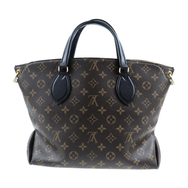 2015013007102 3 Louis Vuitton Flower Zipped Tote MM Monogram Canvas 2way Shoulder Bag Handbag Brown Black