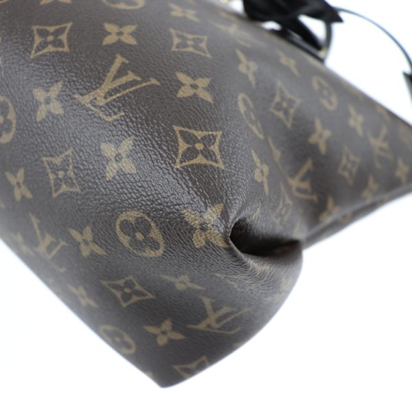 2015013007102 6 Louis Vuitton Flower Zipped Tote MM Monogram Canvas 2way Shoulder Bag Handbag Brown Black