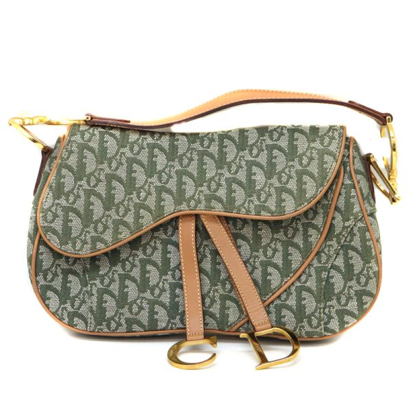 202 1 DIOR Trotter Double Saddle Bag Green