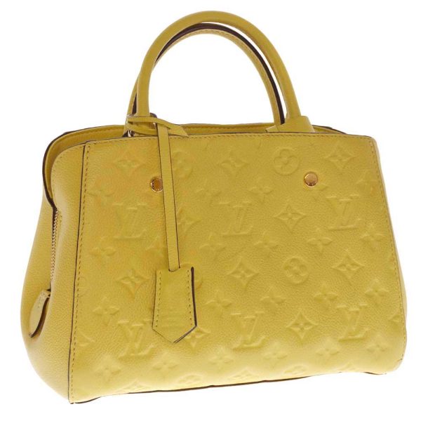 21 2253 Louis Vuitton Montaigne BB Monogram Empreinte Yellow Pastel Color