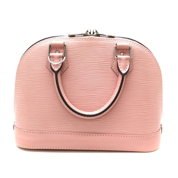 21 6244 2 Louis Vuitton Alma BB Handbag Shoulder Bag 2way Bag Epi Leather Rose Ballerine Pink LV