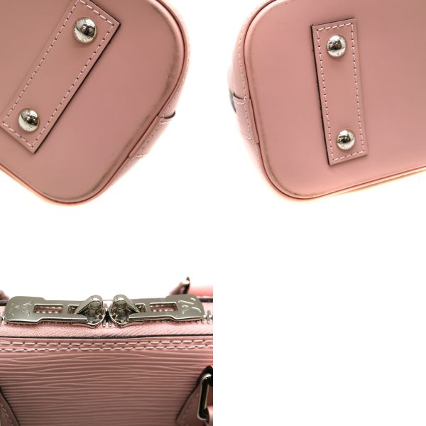 21 6244 6 Louis Vuitton Alma BB Handbag Shoulder Bag 2way Bag Epi Leather Rose Ballerine Pink LV