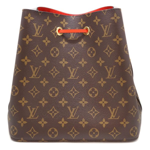 21 6461 3 1 Louis Vuitton NeoNoe One Shoulder Bag Monogram Canvas Coquelicot Brown Red