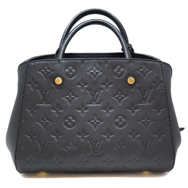 21 6464 3 Louis Vuitton Montaigne BB Monogram Empreinte Handbag Black