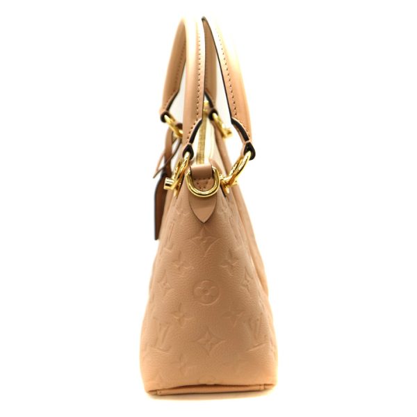 21 7350 3 LOUIS VUITTON V Tote BB Handbag Shoulder Bag Monogram Empreinte Rose Creme Beige