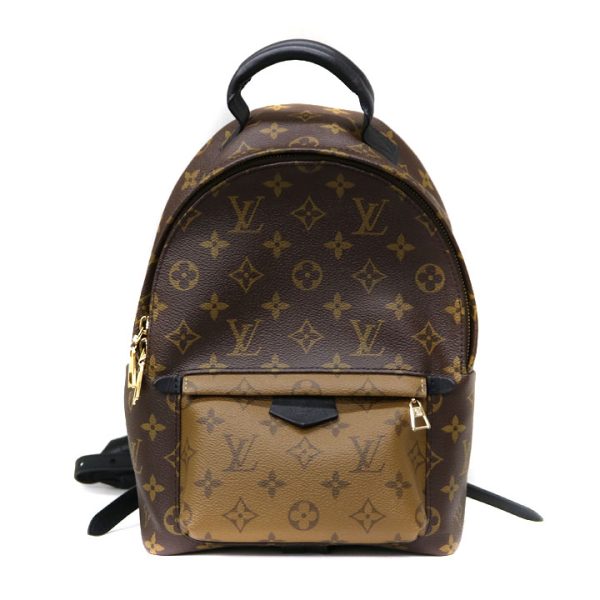 21 7721 1 Louis Vuitton Palm Springs PM Monogram Reverse Canvas Backpack BrownBlack