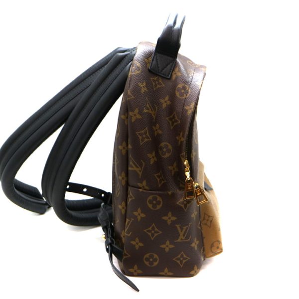 21 7721 4 Louis Vuitton Palm Springs PM Monogram Reverse Canvas Backpack BrownBlack