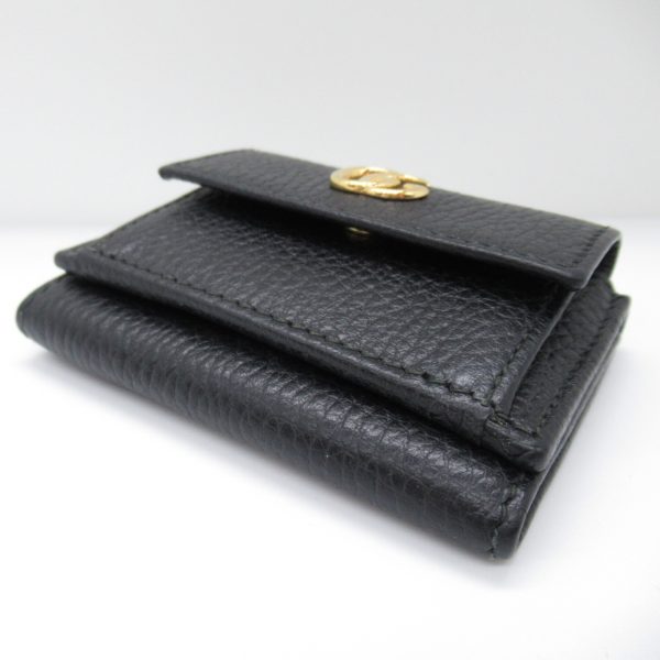 2100301130654 4 Gucci Tri fold Wallet Leather Black