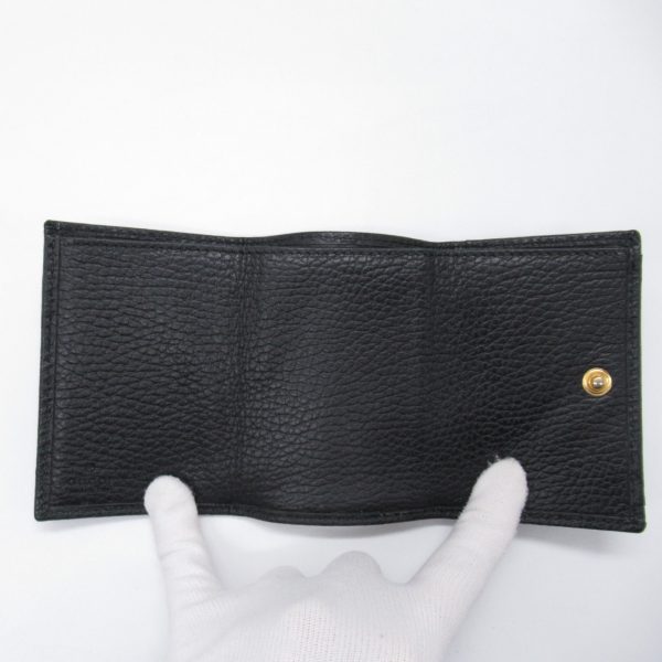 2100301130654 6 Gucci Tri fold Wallet Leather Black