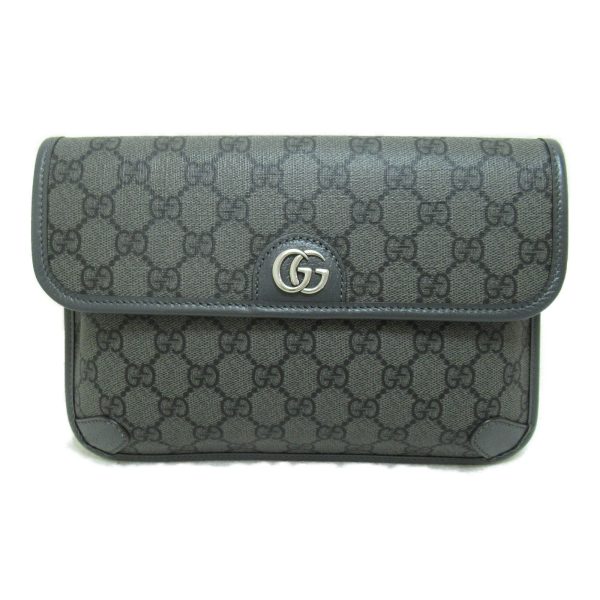 2101217485173 2 Gucci Arli GG Supreme Waist Bag Gray