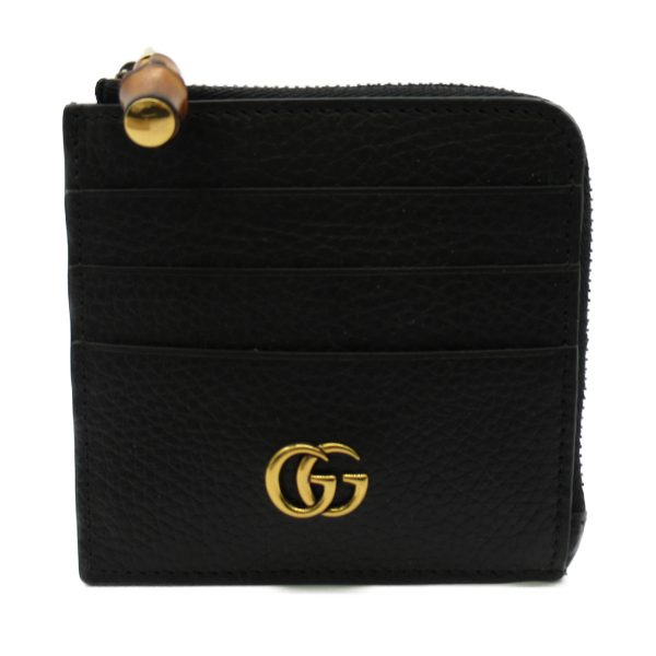 2101217529051 1 Gucci Double G Calfskin Card Case Black